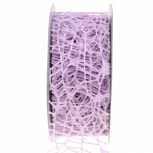 Artikel Dekorband mesh band lavendel 40mm 10m