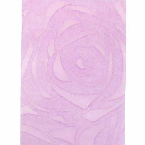 Floristik24 Deco band rosor bred lila 63mm 20m