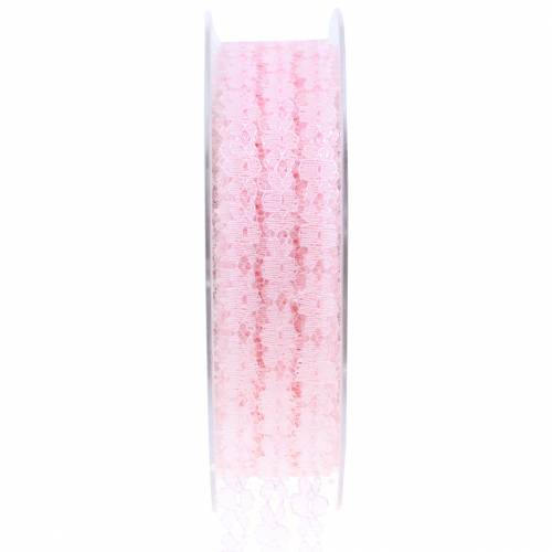 Artikel Spetsband rosa 20mm 20m