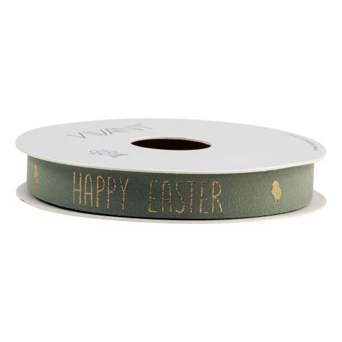 Floristik24 Sammetsband Glad påsk dekorationsband Mint 15mm 5m