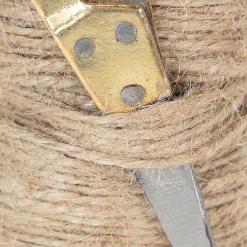 Artikel Bandrulle juteband med sax Ø5cm H8cm 2st