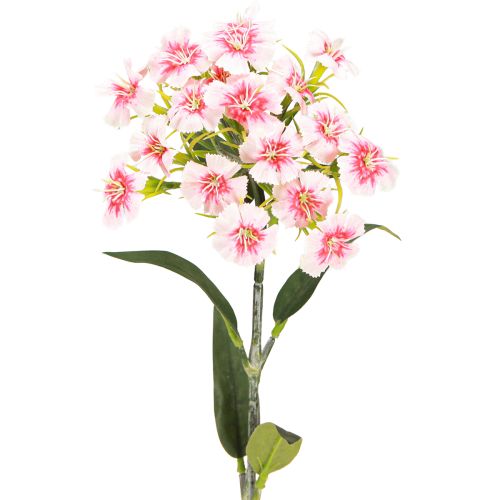 Artikel Skäggnejlika konstgjord nejlika Peach Pink 52cm