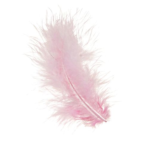 Hantverksfjädrar rosa fågelfjädrar vårpåsk 5-10cm 20g