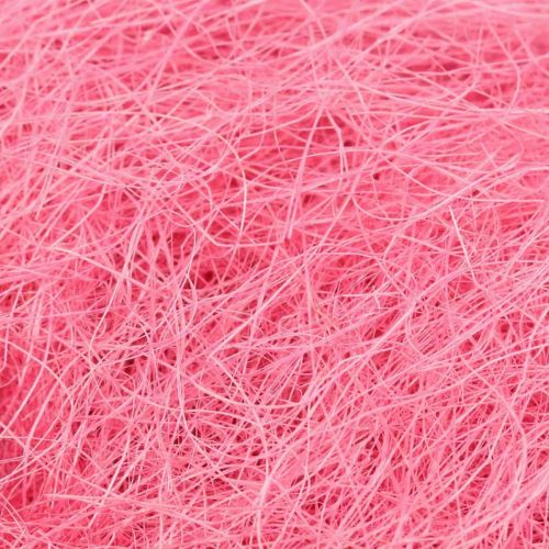 Artikel Hantverksmaterial, sisal gräs, naturmaterial rosa 300g