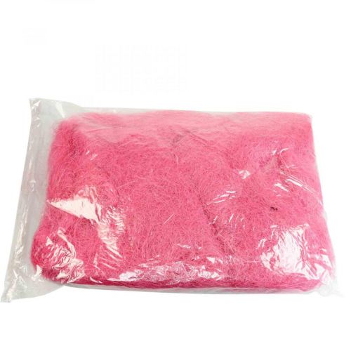 Floristik24 Hantverksmaterial, sisal gräs, naturmaterial rosa 300g