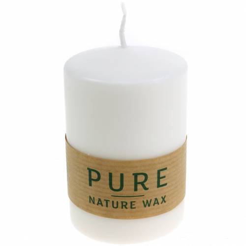 Artikel PURE Nature Safe Candle pelarljus stearin, rapsvax 90/60mm vit 1 st