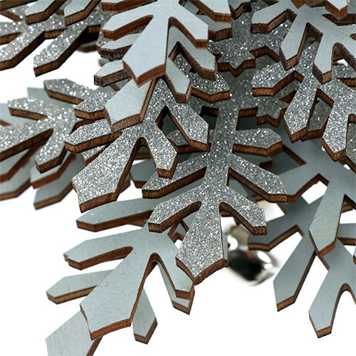 Floristik24 Träd att hänga silver med klocka 40cm