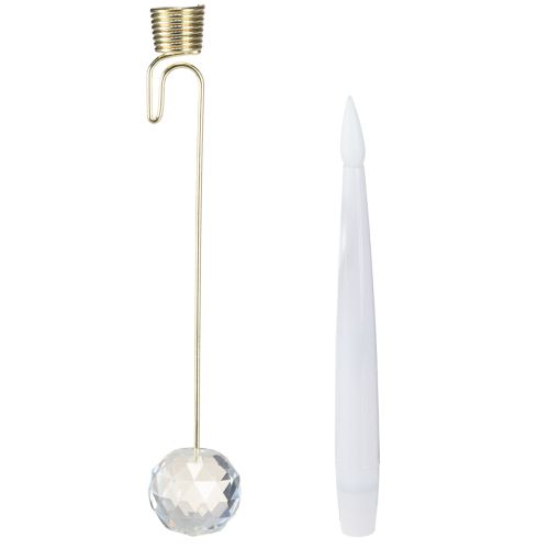 Artikel Trädljus LED-stavsljus med kristallgult ljus 31 cm 10 st