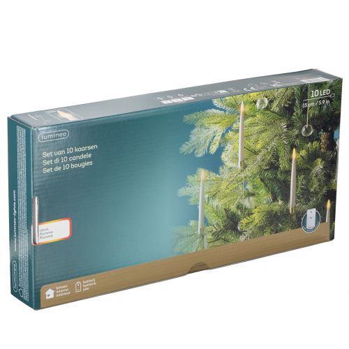 Artikel Trädljus LED-stavsljus med kristallgult ljus 31 cm 10 st