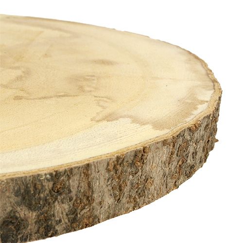 Floristik24 Träskiva Ø30cm - 35 cm naturlig