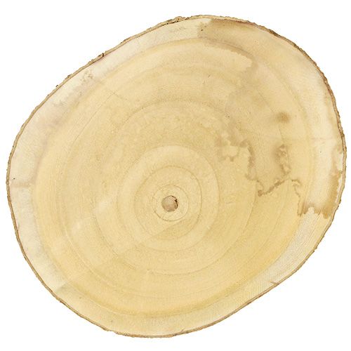 Floristik24 Träskiva Ø30cm - 35 cm naturlig