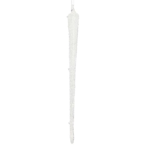 Träddekoration istappsglasdekoration för upphängning 19 cm 3 stycken