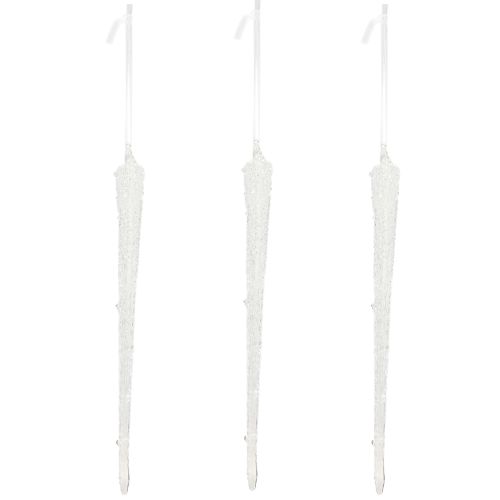 Artikel Träddekoration istappsglasdekoration för upphängning 19 cm 3 stycken