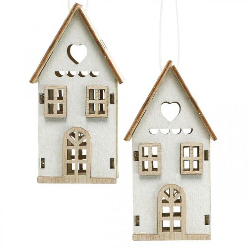 Julgranspynt, trähusdekoration H7,5cm 6 st