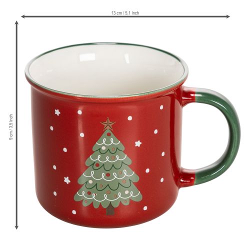 Julmugg med julgransmotiv, 9 cm | Floristik24.se