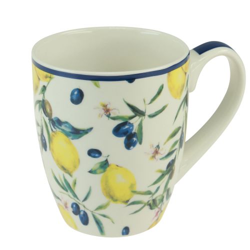 Floristik24 Mugg oliver och citroner kopp keramik 10,5cm