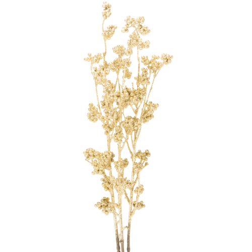 Konstgjord bärgrendekoration, guld, 70 cm, 3 stycken