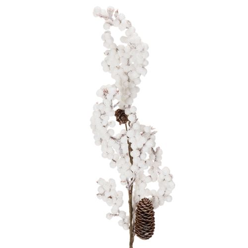 Konstgjord gren vinterdekoration med bär och kottar 60 cm köpa | Floristik24.se