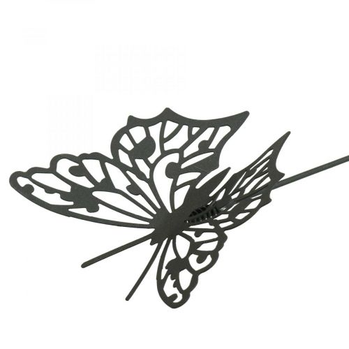 Artikel Blomplugg metallfjäril svart 10,5×8/44cm 3st