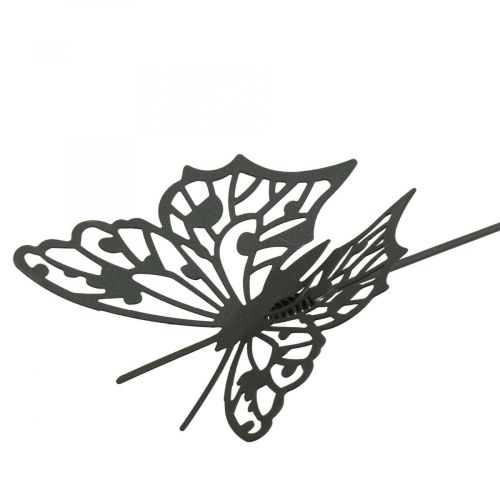 Artikel Blomplugg metallfjäril svart 10,5×8/44cm 3 st