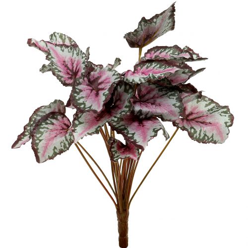 Artikel Konstgjord begonia buskgrön, violett 34cm