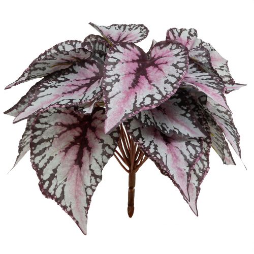 Konstgjord begoniabuske Bordeaux 37cm