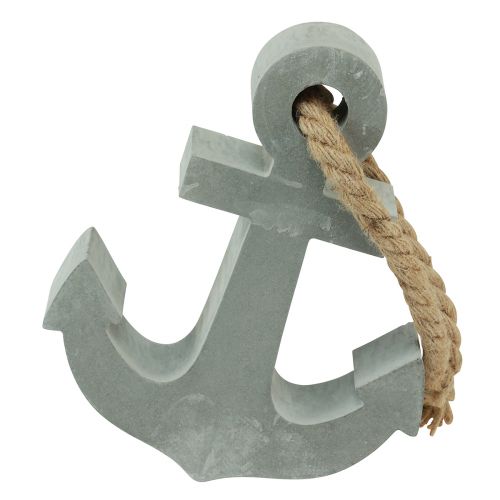 Floristik24 Betongankardekoration maritim bordsdekoration grå 18cmx4,5cmx22cm