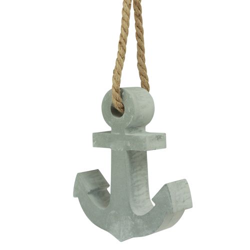 Floristik24 Betongankardekoration maritim bordsdekoration grå 18cmx4,5cmx22cm