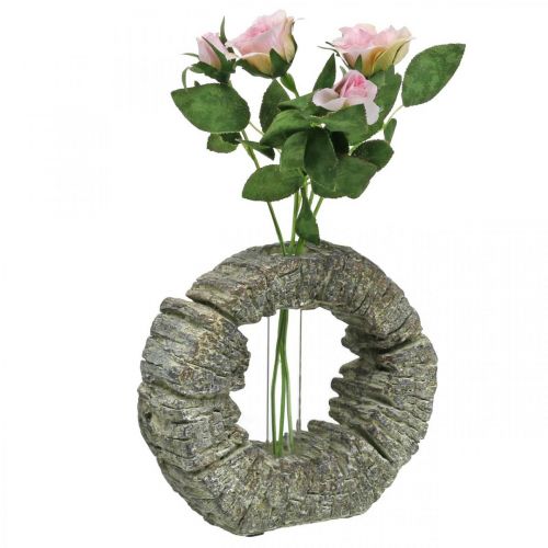 Floristik24 Betongvas med provrörsring Ø16cm