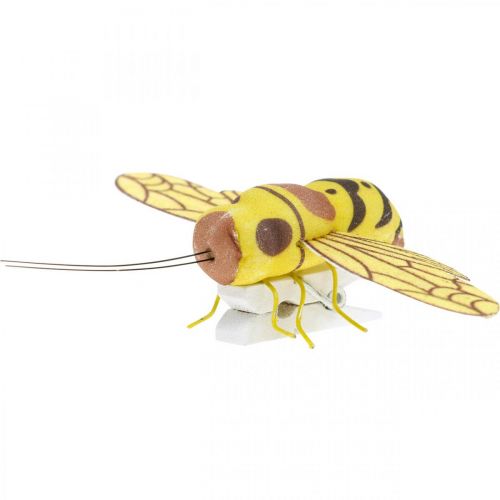 Artikel Deco clip bee, vårdekoration, bee to clip, presentdekoration 3st