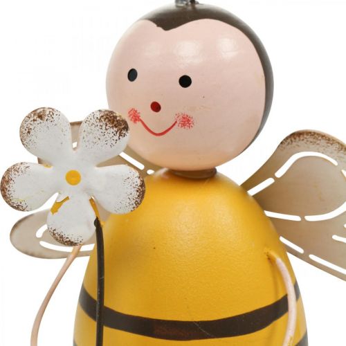 Floristik24 Deco bee som kantsits sommardekor metall H13cm