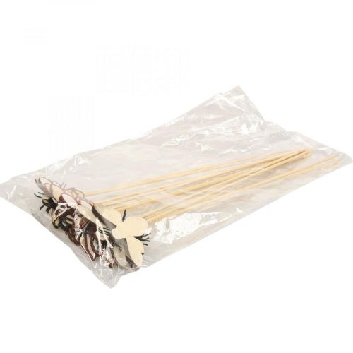 Artikel Biplugg träblomplugg naturfärgad 34cm 12st