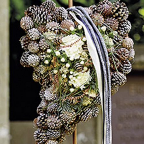 Floristik24 Blommor skum hjärta 18 cm x 9 cm x 3,5 cm