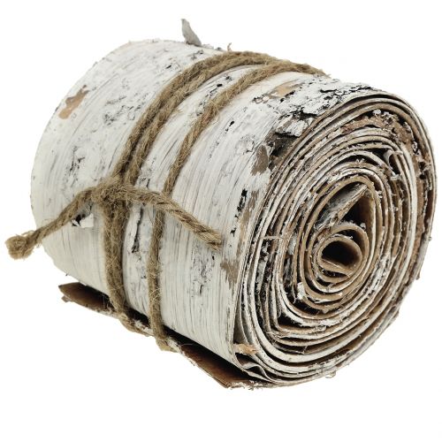Floristik24 Björkbarkrulle vit tvättad 10cm x 2,5m