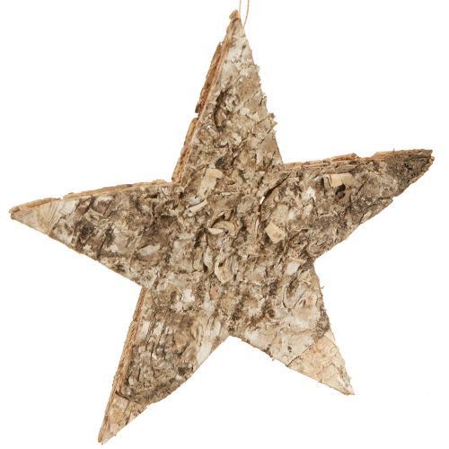 Artikel Björkstjärnor för upphängning av dekorativa stjärnor björkbark 20cm 4 st
