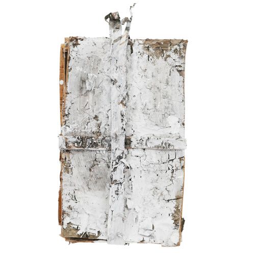 Floristik24 Barkskivor 20cm x 12cm vita, tvättade 8 st