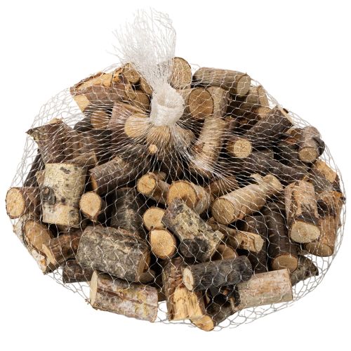Dekorativa björkträbitar med bark för hantverk, 3 cm, 300 g | Floristik24.se