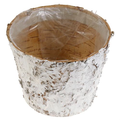 Artikel Kruka med vit björkbark växtkruka Ø15cm H12,5cm 3 st
