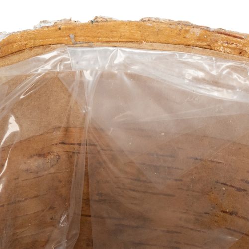 Artikel Kruka med barkliknande utseende, perfekt för rustik inredning och växtdekoration, 12 cm, 4 delar