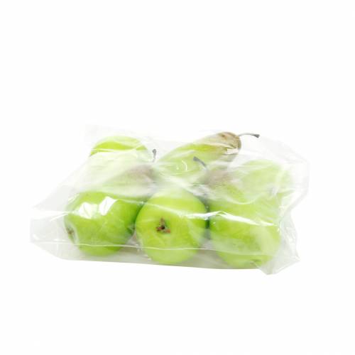 Floristik24 Mat dummy päron 10,5 cm grön 6st
