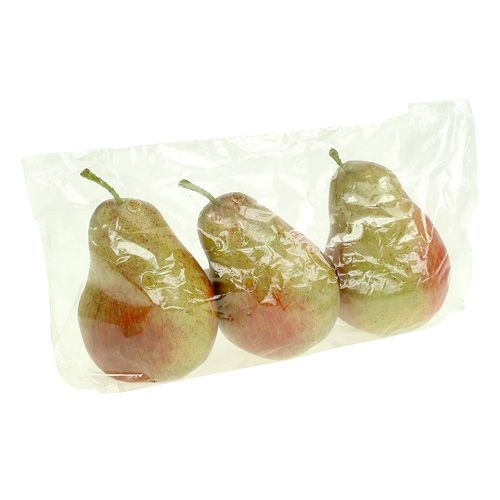 Floristik24 Päronröd, grön 11cm - 12cm 3st