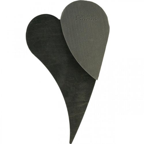 Artikel OASIS® Black Bioline® Floral Foam Heart Black H34cm 2 st