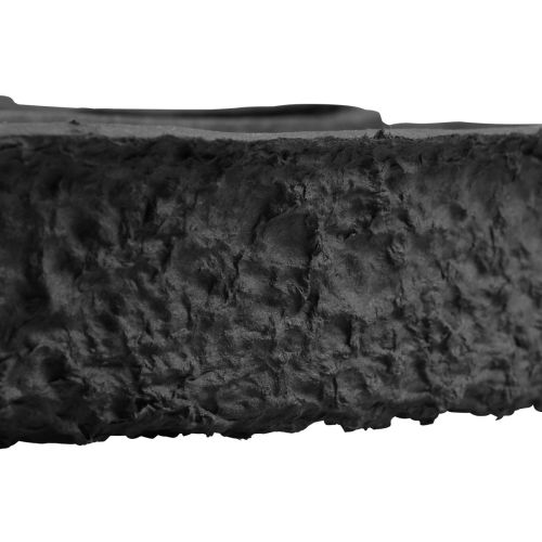 Artikel Oasis Black Biolit växthjärta öppen svart växtskål 50cm