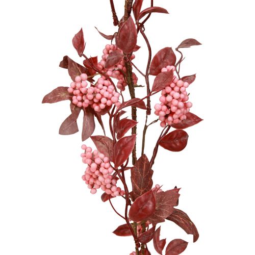 Artikel Bladgirlang höstdekoration dekorativ hängare i rosa 125cm