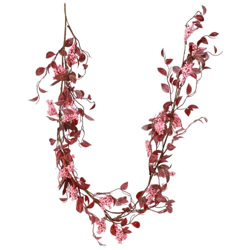 Artikel Bladgirlang höstdekoration dekorativ hängare i rosa 125cm