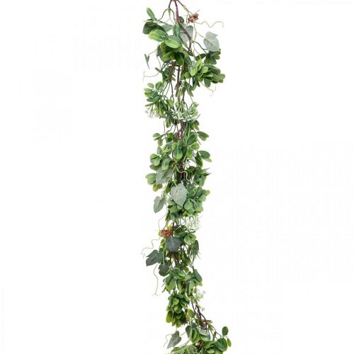 Bladgirlang deco girlander konstgjord växt grön 180cm