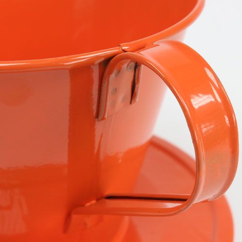 Artikel Dekorativ kopp orange Ø16cm H11cm