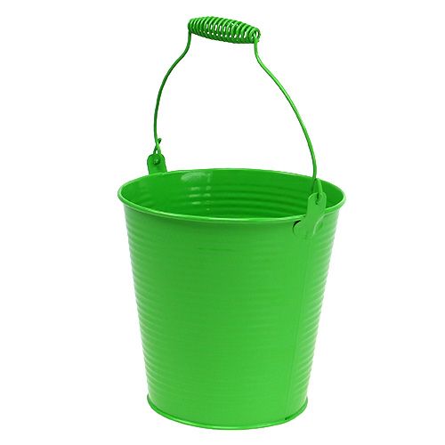 Floristik24 Plåthink kan grön Ø15cm H14,5cm