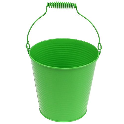 Floristik24 Plåthink kan grön Ø15cm H14,5cm