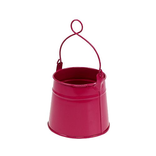 Floristik24 Plåthink rosa Ø9cm H9cm